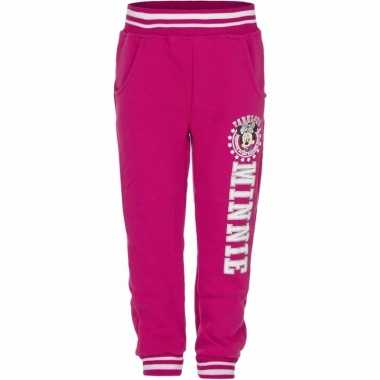 Fuchsia minnie mouse joggingbroek
