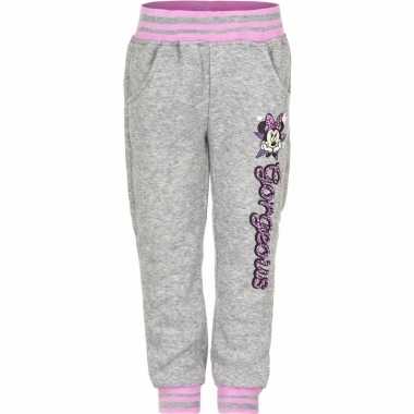 Grijze minnie mouse joggingbroek