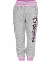 Grijze minnie mouse joggingbroek