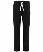 Joggingbroek sportbroek zwart met streep voor dames 10141589