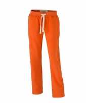 Vintage joggingbroeken oranje met zakken voor dames