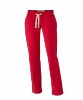 Vintage joggingbroeken rood met zakken voor dames